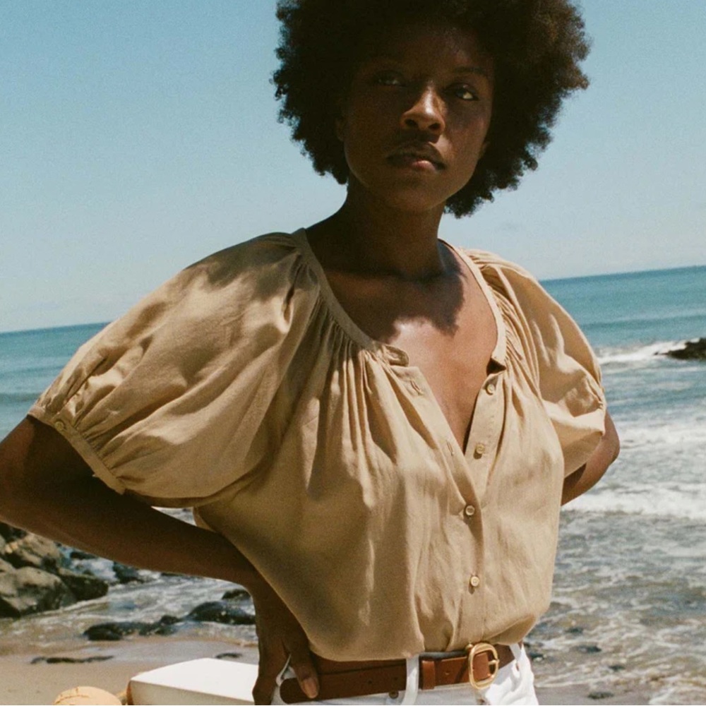 Doen June Top in Driftwood - XS